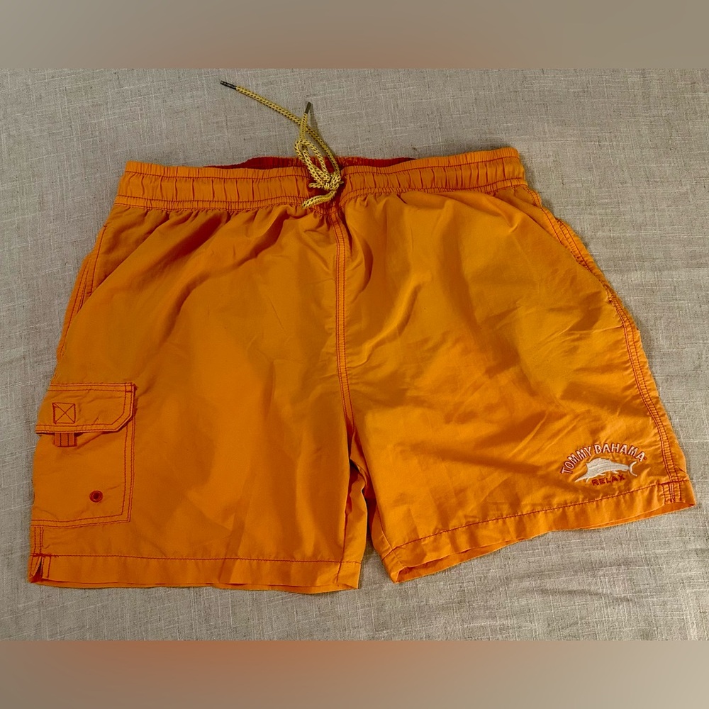 Tommy Bahama Orange Swim Trunks